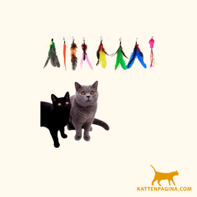 make me purr kattenhengel met 8 hangers speelgoed hengel voor katten kat speelhengel met veren kitten kattenplager met veer kattenspeelgoed kattenspeeltjes 1