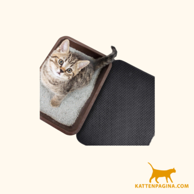 tastelio xxl kattenbakmat 75x55cm groot kattenbak mat met innovatieve honingraatstructuur dubbele waterdichte laag katten bak mat met eenvoudige reiniging grit opvanger 1