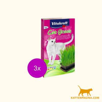 vitakraft cat gras kattensnack 3 x natuur 120 g 1